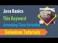 18 Java Basics for Selenium - This Keyword