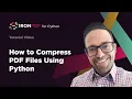 How to Compress PDF Files Using Python IronPDF