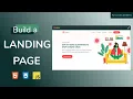 How To Build A Landing Page Using HTML CSS and JavaScript