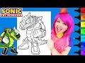 Coloring Vector The Crocodile Sonic The Hedgehog Coloring Page Prismacolor Markers KiMMi THE CLOWN