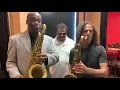 Jazz -James Carter and Kenny G shedding on tenor sax