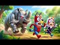 Lagu Spider Bluey vs Giant Iron Rhino! 🤖🕷️ Can They Survive The Monster? | Bluey Funny Animation