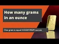 Grams to Ounces Made Easy Convert Units Like a Pro