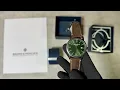 Lagu De Baume \u0026 Mercier Unboxing Experience: Classima groene wijzerplaat met kalfsleren band