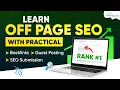 Learn OFF PAGE SEO with Practical Backlinks Link Building Guest Posting Full Tutorial 2026