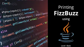 Printing FizzBuzz Java Program