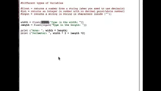 6 Python Tutorial Rectangle Program