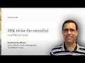 JDK 16 for the record s