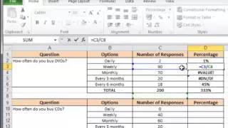 Excel 2010 - Percentages