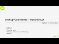 Splunk Commands - Inputlookup