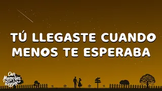 Leo Dan - Tú Llegaste, Cuando Menos Te Esperaba (Letra/Lyrics)