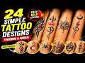 24 Easy Tattoo Designs You Can Draw at Home Simple Trending Tattoo Ideas 2026