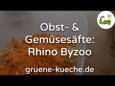 Rhino Byzoo Slow Juicer - klassische Su00e4fte zubereiten (Teil 3/5)