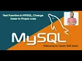 MYSQL Class7 Text Function How to Change Lower Case to Proper Case in MYSQL