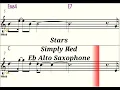 Download Lagu Stars - Eb Alto Saxophone - Play Along  Sheet Music  Backing Track