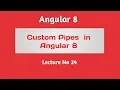 Angular 8 Tutorial - Part 24