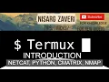 Termux Introduction with nmap python netcat cmatrix etc tutorial