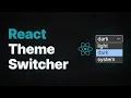How to Create Theme Switcher in React Dark Mode Tutorial using useTheme and Context API