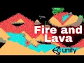 Sand falling game - Fire lava and More Unity Devlog