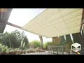 SlideCanopy - Retractable awning Pergola canopy Roof system Patio covers Slide on cable canopy