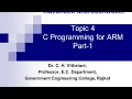 C Programming for ARM Microcontroller