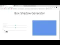 Box Shadow Generator Using React js