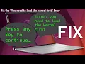 Fix - Error You need to load the kernel first ANY Linux Distro