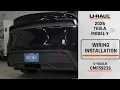 2026 Tesla Model Y U-Haul Trailer Wiring Installation CMF59236