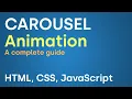 How To Create Animated Image Carousel With HTML CSS and JavaScript
