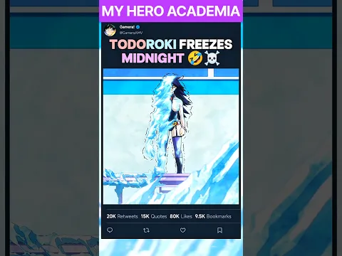 TODOROKI FREEZES MIDNIGHT 🤣☠️ | #myheroacademia #edit #mha #amv #anime