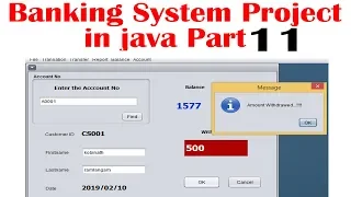 Complete Bank Management System Project in Java with Source Code Java Projects part 11