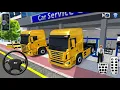 New Golden Hyundai Xcient Truck At Auto Repair Shop - 3D Driving Class Android Car Game Play