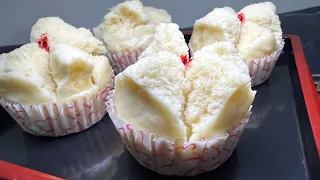 fluffy cotton steamed cupcakes recipe huat kueh