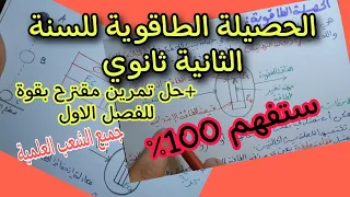 الحصيلة الطاقوية للسنة الثانية ثانوي جميع الشعب العلمية بشرح مبسط جدا 2023 