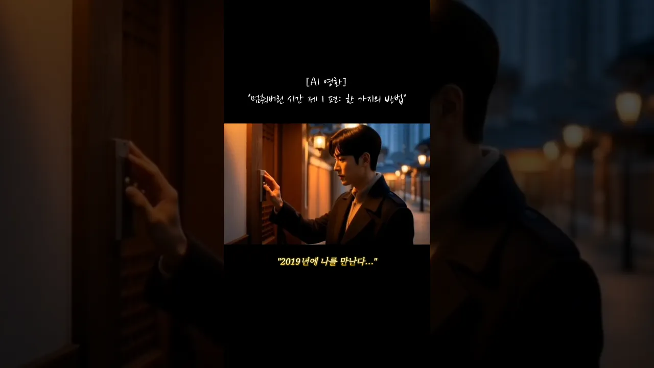 2019년에 나를 만난다...