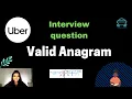 Valid Anagram Interview questions Arrays and Hashing Leetcode 242 - Javascript Coding