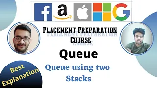 Queue using two Stacks Queue 3 Placement Preparation Series Beginners Stack