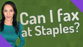 Can I fax at Staples