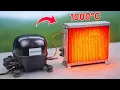 Lagu Geen hout, geen gas! Gratis verwarming 24/7 van koelkastcompressor die miljarden mensen niet kenne..