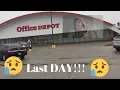 My Office Depot Last Day Vlog