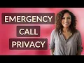Do Emergency Call Symbols Leak Your Privacy in iPhone Logs