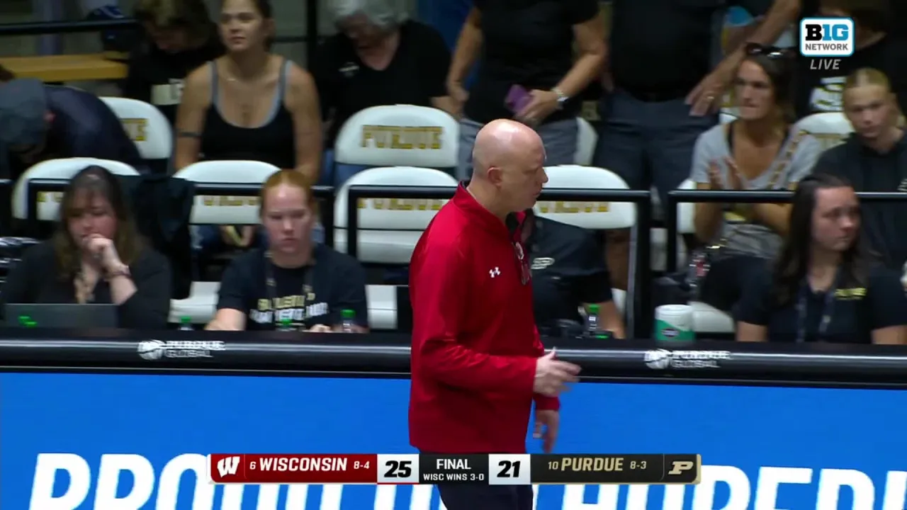 Highlights at Purdue || Wisconsin Volleyball || Sept. 28, 2026