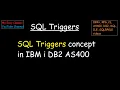 SQL Triggers concept in IBM i DB2 AS400