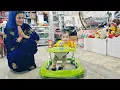 Download Lagu Beautiful work, operator, baby walker: making a mountain child happy
