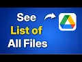 Download Lagu List \u0026 View All Files in Google Drive at One Place