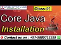 Core Java Class 01 Java Installation Core Java Tutotial Java Tutorial for Beginners