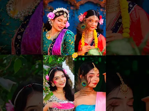 Radhe Radhe🌸❤️✨Happy Janmashtami🤩#shorts #viral #makeup #transformation #youtubeshorts
