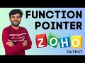 Function Pointer based Questions ZOHO Round-1 Output Question Ep-22 Tamil code io