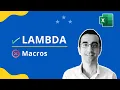 Excel Mastery WITHOUT Macros Create your own functions using Lambda in Excel