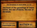 Holy Bible NT Book 01 Matthew 1-28 ESV